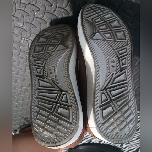 Men camel Brown Canvas lace up sneakers shoes - Picture 10 of 12